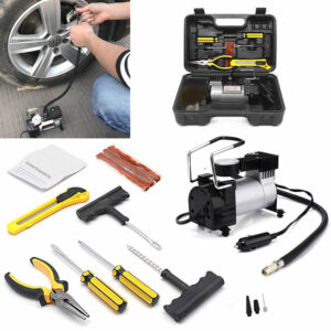 12V 2 Cylinder Compressor and Tyre Repair Kit