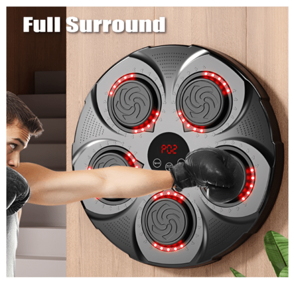 Electronic Wall-Mount Intelligent Music Boxing Punching Target - 39.5cm