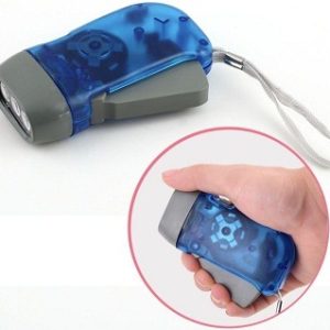 led hand pressing power flashlight