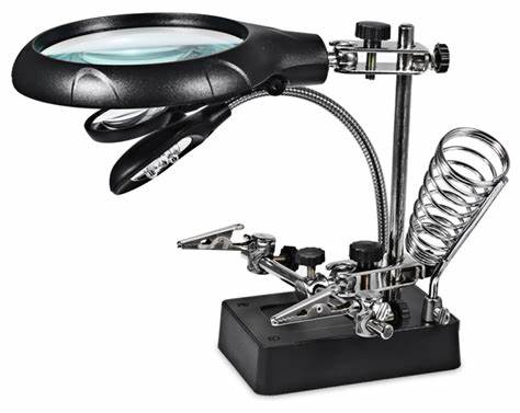 magnifier with auxiliary clip magnifier with auxiliary clip