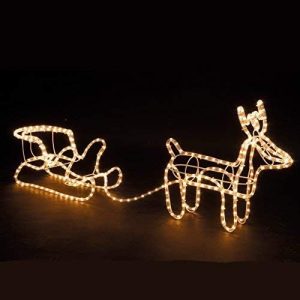 3d led reindeer and sleigh christmas light