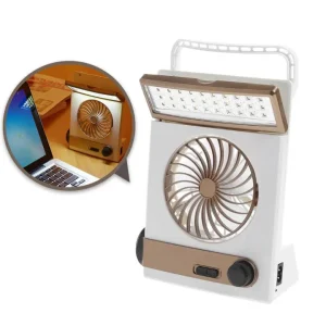 portable solar fan & light