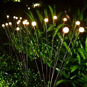 solar powered firefly garden lights