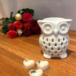 ceramic wax melt burner owl