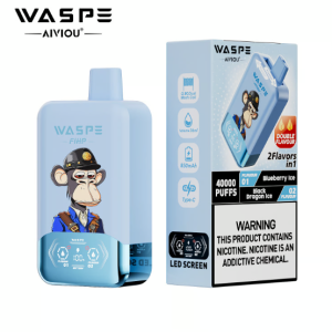 waspe 40,000 puff blueberry and black dragon ice